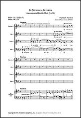 In memoria aeterna EPRINT SATB/SATB choral sheet music cover